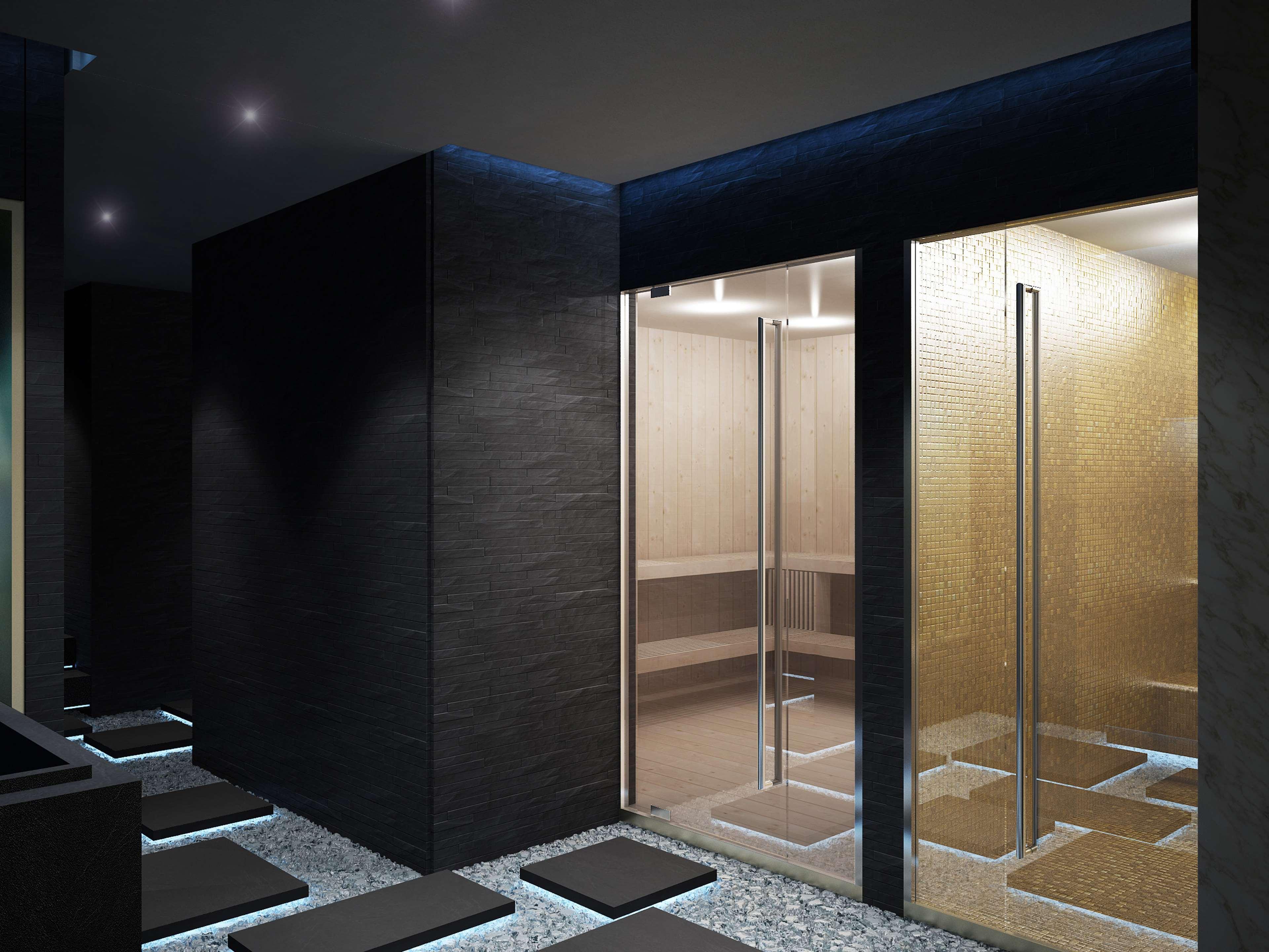 Hilton Dubai Palm Jumeirah Exterior foto A rendering of the interior of the spa