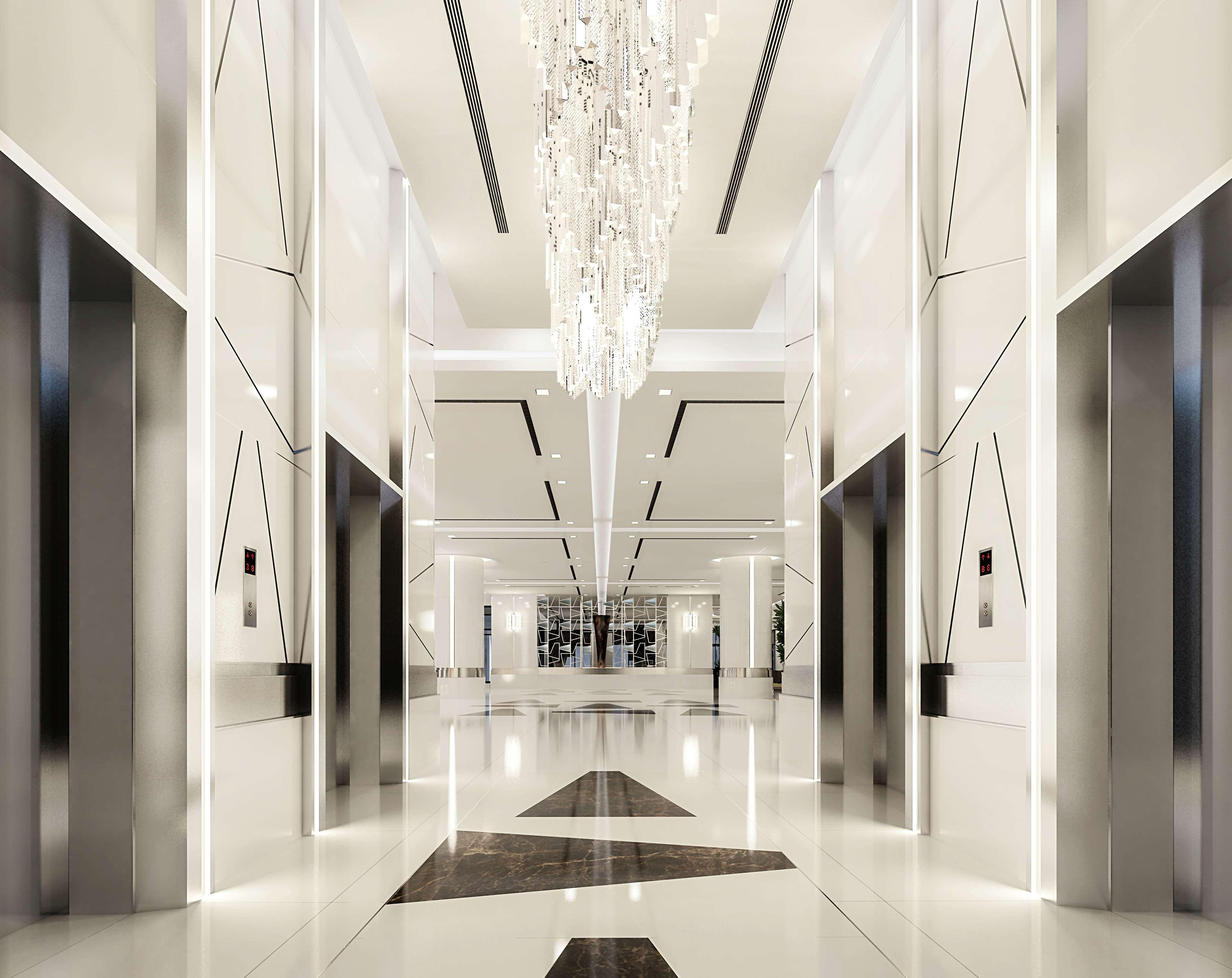 Hilton Dubai Palm Jumeirah Exterior foto The elevators