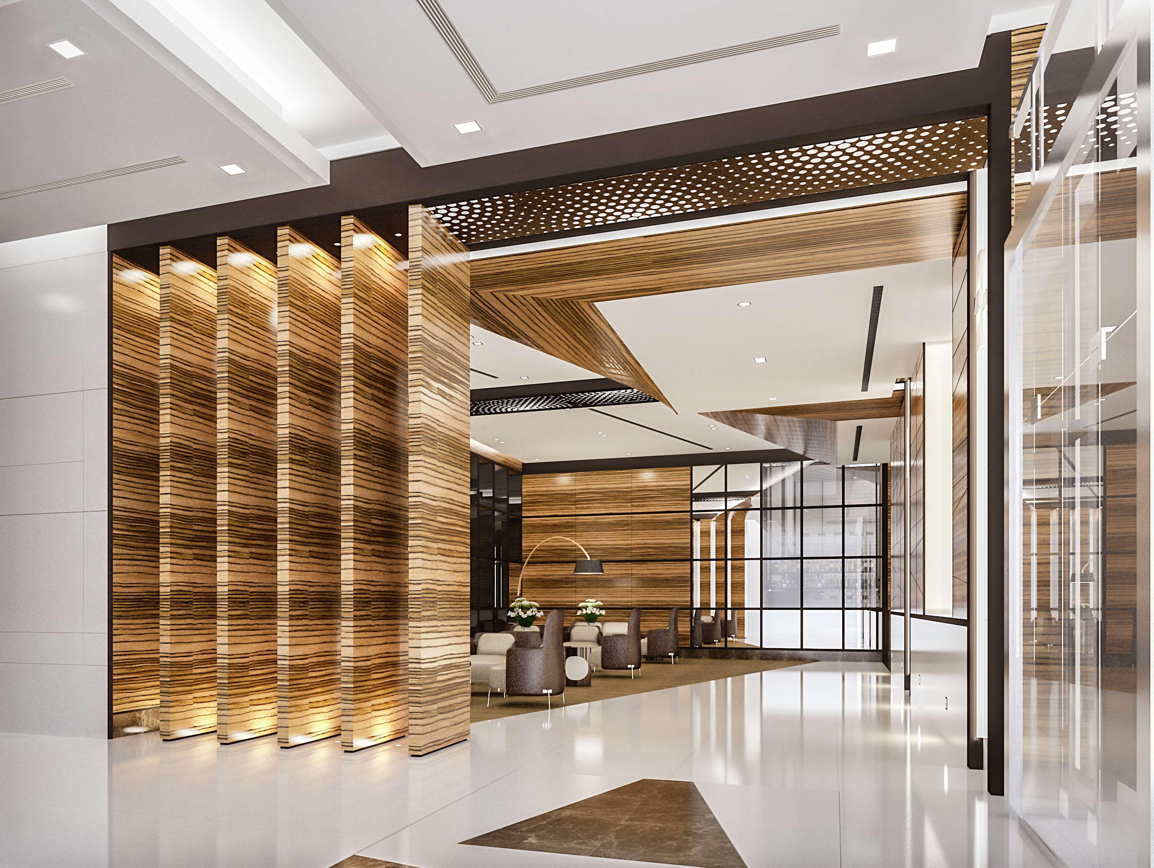 Hilton Dubai Palm Jumeirah Exterior foto The lobby of the hotel